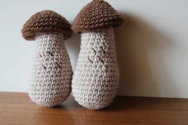 【布。棉花】毛线杏鲍菇材料包, 亲手做的幸福（材料包） - 其他 - 其他材质 咖啡色