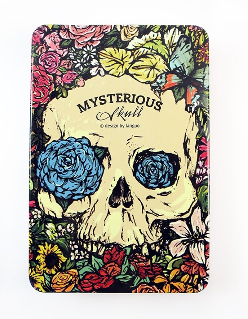 [SUSS] 华丽黑暗风格高质感铁皮骷髅风格笔记本(眼中的蓝色花朵)-包邮 - 笔记本/手帐 - 纸 紫色