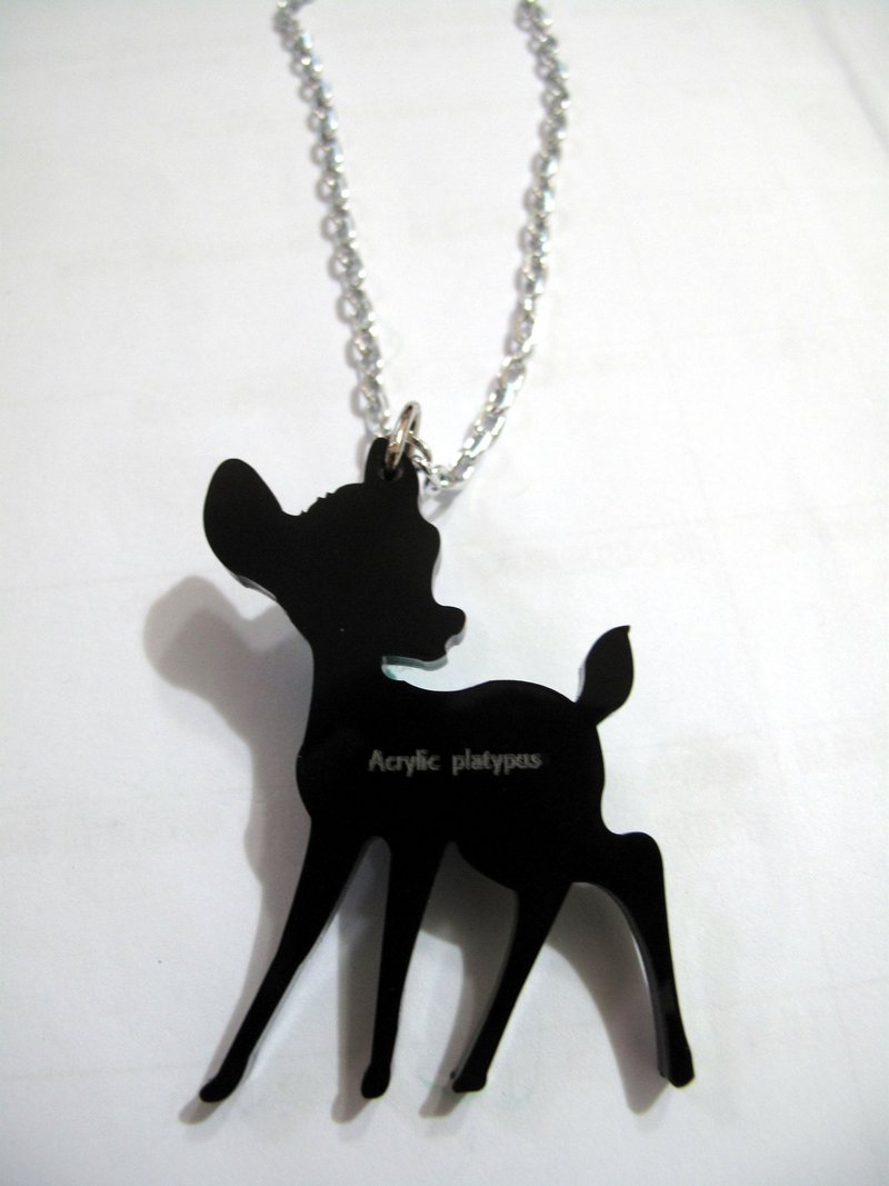 力克鸭▲小鹿▲项链/钥匙圈 - 项链 - 压克力 多色