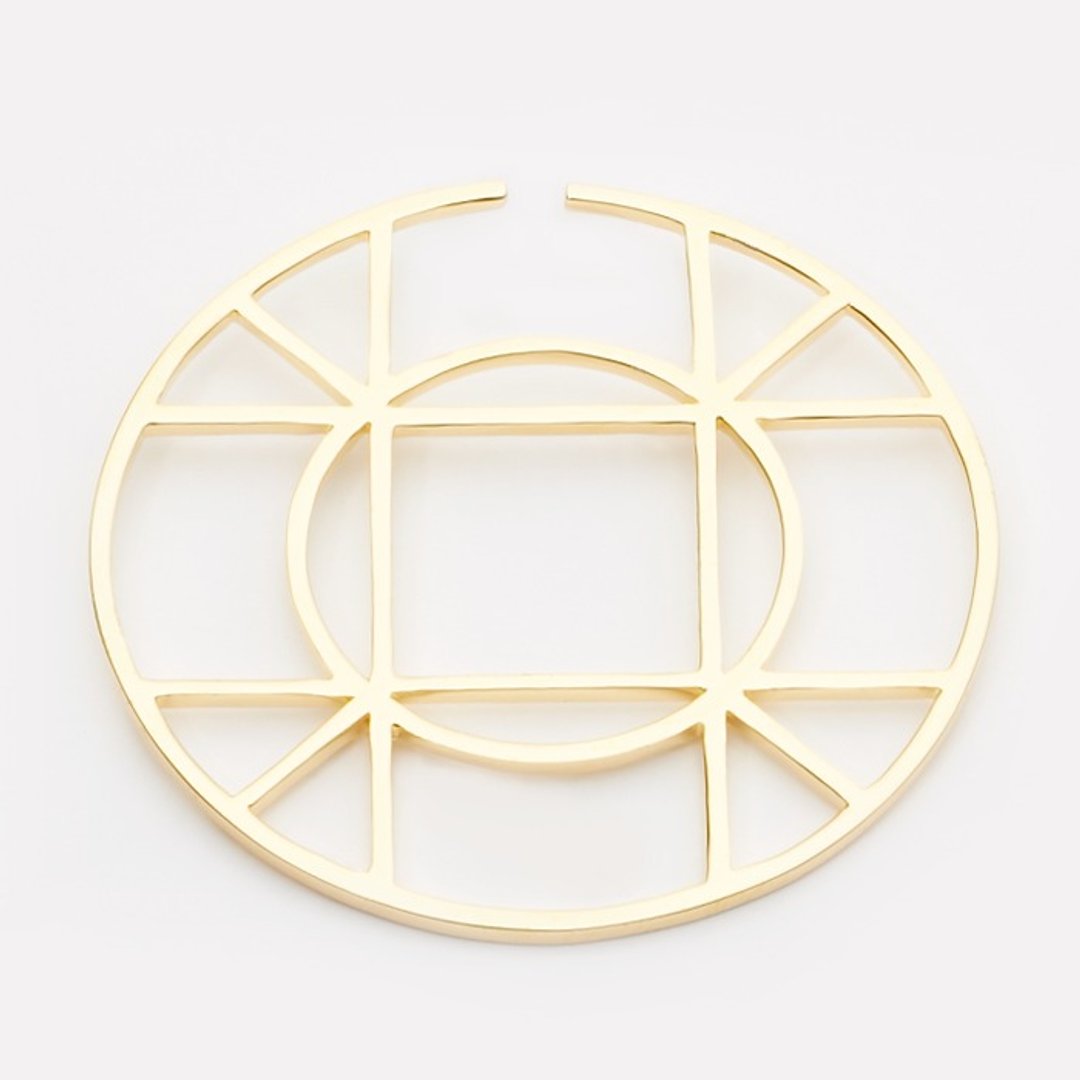 高雅气质 / Estela earrings 单支 - 耳环/耳夹 - 其他金属 金色