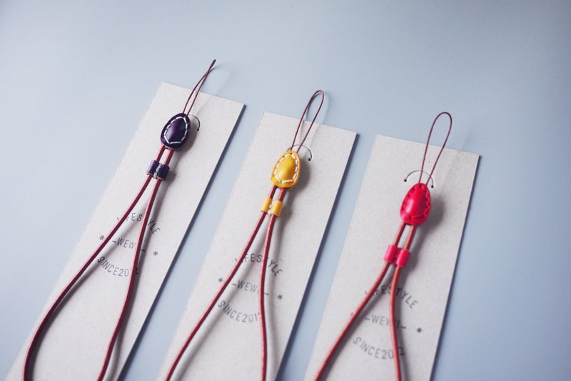 真皮手作 | 手工相机 手机 手腕绳  多款颜色 可客制化 现货 - 证件套/卡套 - 真皮 多色