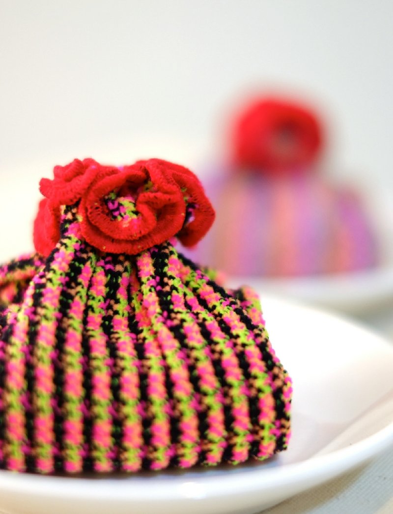 小花发带  火焰樱桃浆蛋糕 - 发饰 - 其他材质 红色