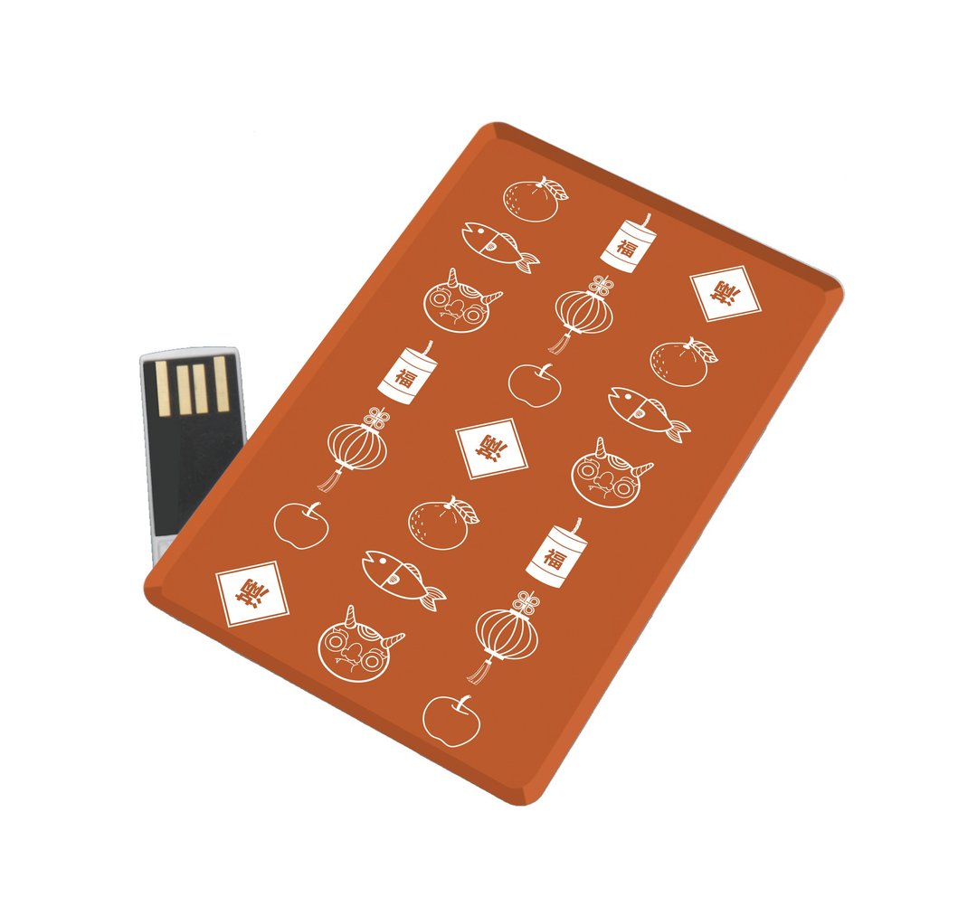 桔祥大发 卡片随身碟 16GB - U盘 - 塑料 红色