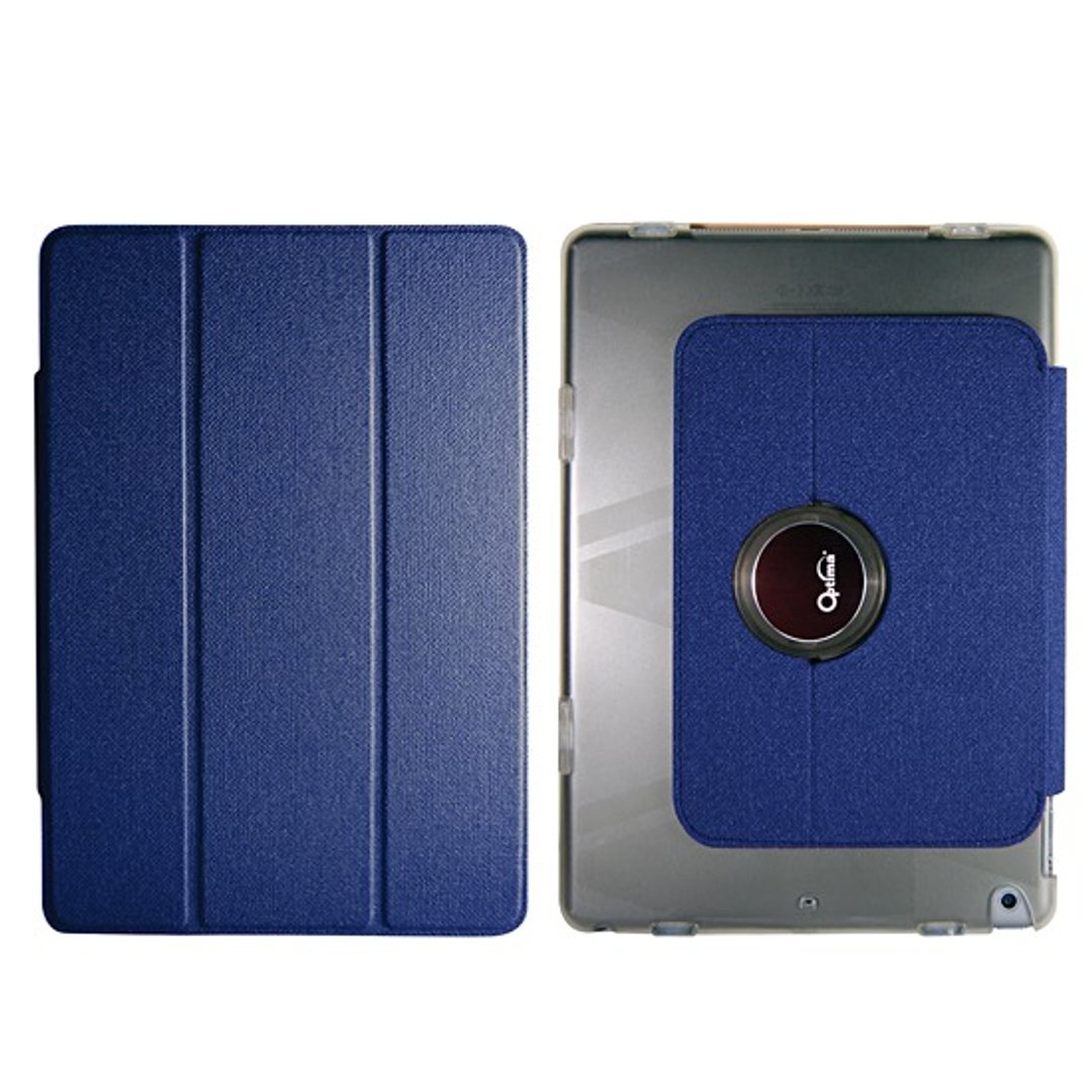 福利品特卖 Optima iPad 2018/17/Air 1 旋转平板保护壳 亚麻蓝 - 平板/电脑保护壳 - 人造皮革 蓝色