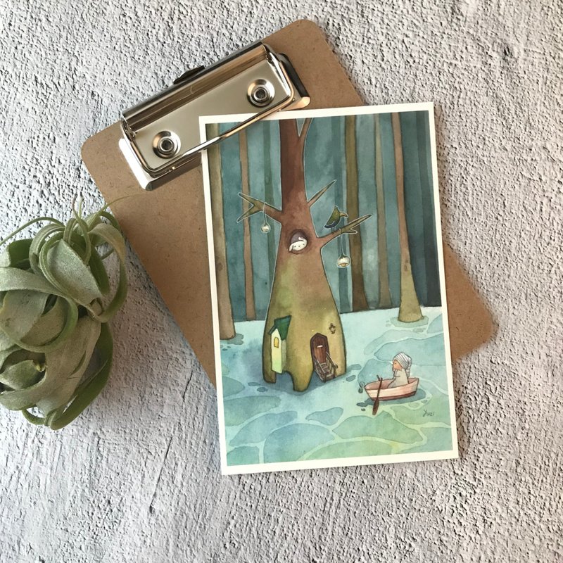 温暖的避风港 - 明信片 - 卡片/明信片 - 纸 多色