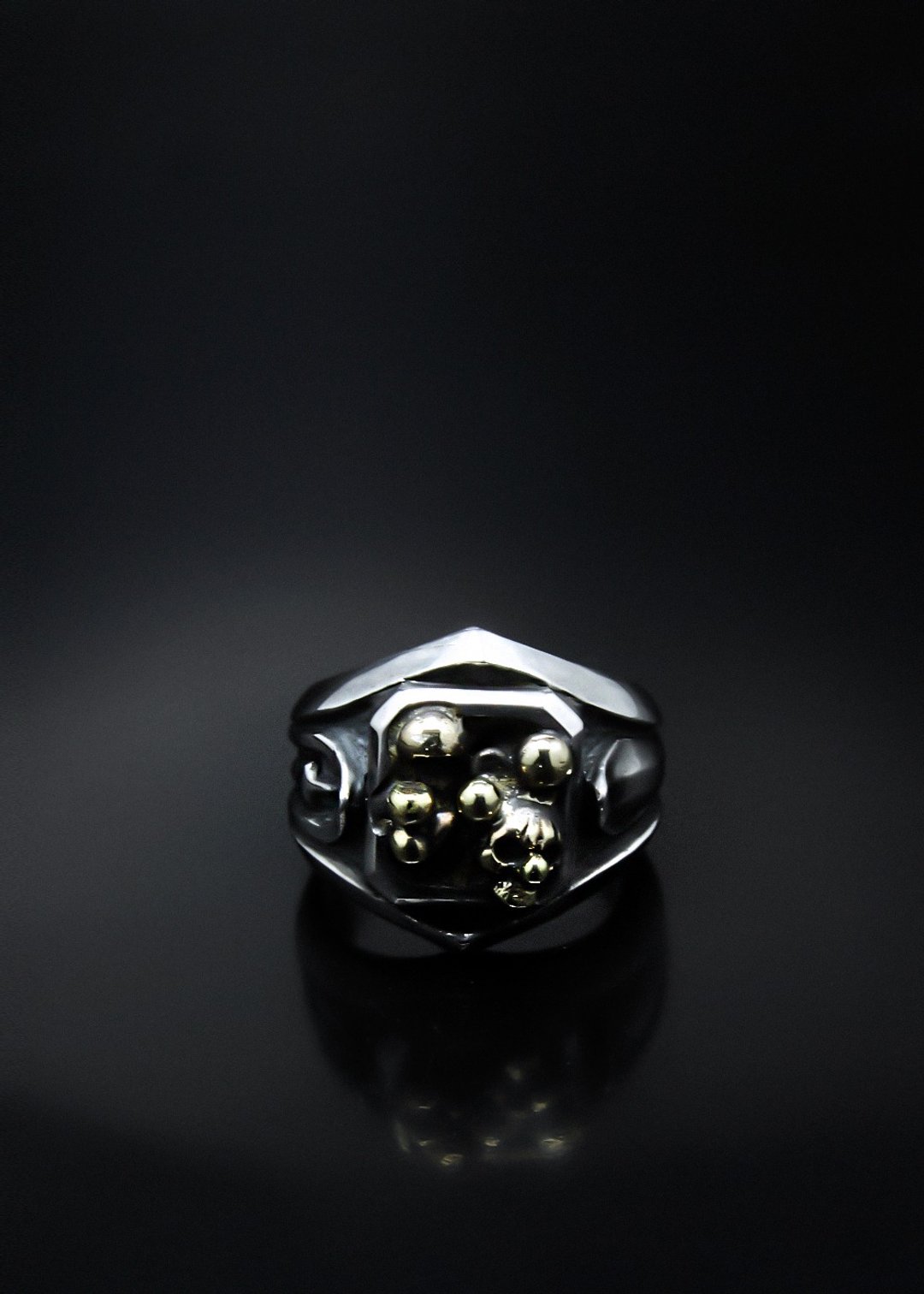 Joker Champion Ring | 马戏团骷髅小丑冠军戒 - 戒指 - 纯银 银色