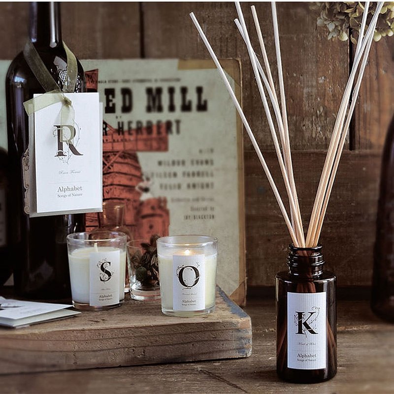 字母香氛竹补充精油瓶 - 共14款 - 香薰/精油/线香 - 其他材质 咖啡色