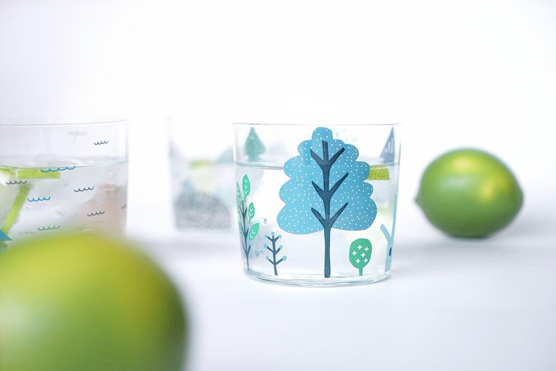Forest Tumbler 玻璃杯 | Donna Wilson - 茶具/茶杯 - 玻璃 蓝色