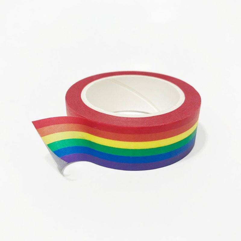 六色彩虹和纸胶带 (2入)  LGBTQ+ - 纸胶带 - 纸 多色