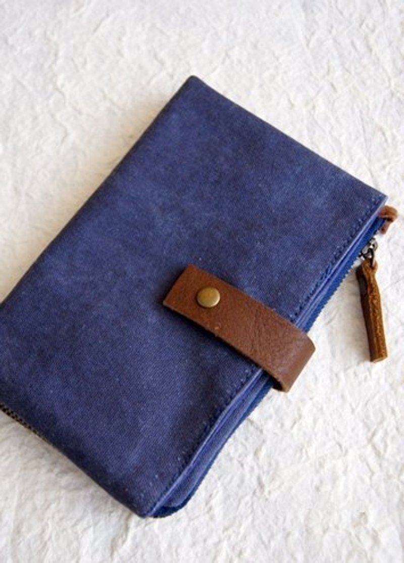 - 洗旧帆布收纳包 /普鲁士蓝 - 其他 - 其他材质 