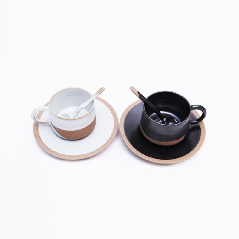 创意手工黑白咖啡杯组设计简约现代景德镇制 约200ml - 咖啡杯/马克杯 - 其他材质 