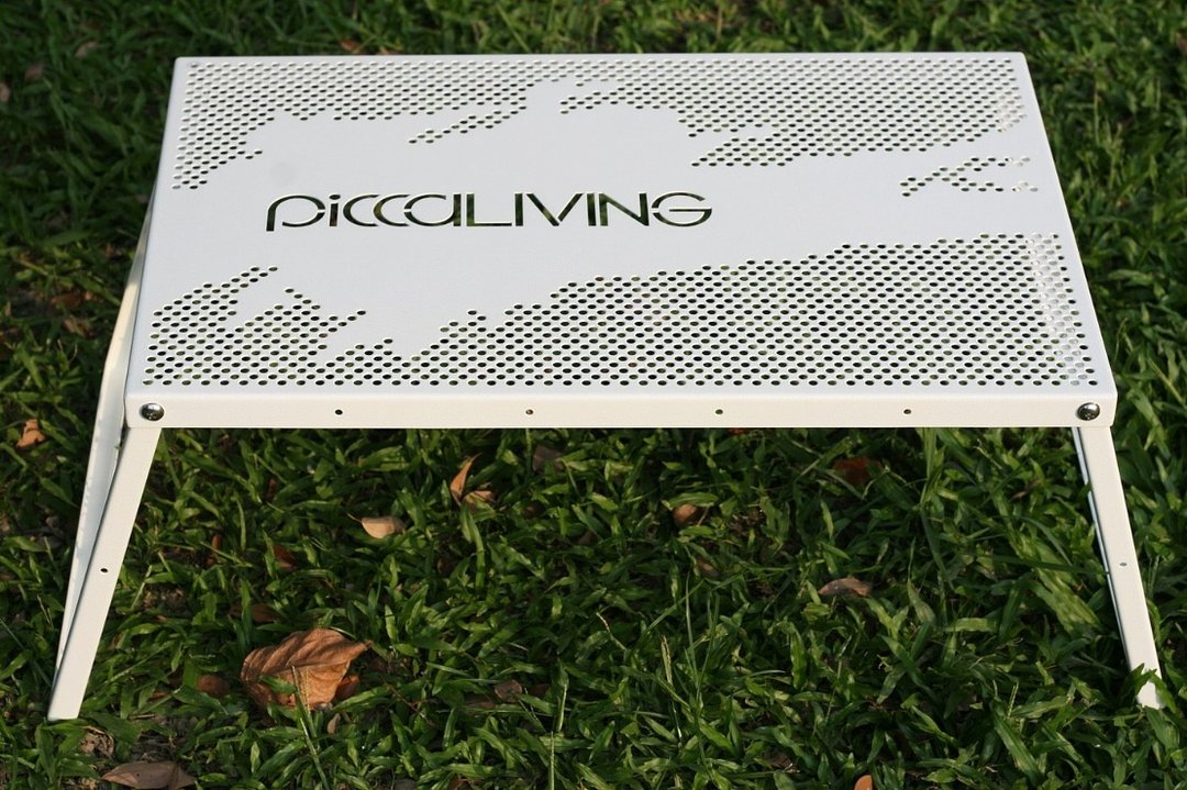 PICCALIVING 铁制露营折叠桌 泼墨自在款  冰雪白 - 其他 - 其他金属 白色