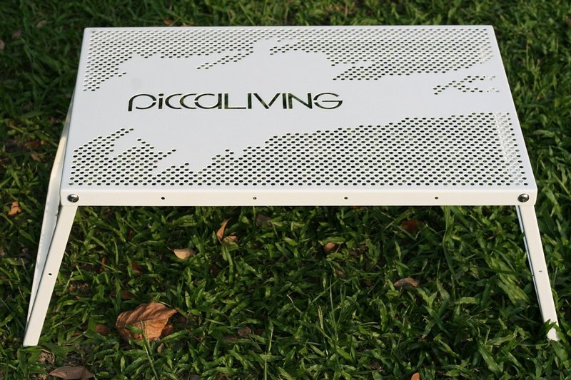 PICCALIVING 铁制露营折叠桌 泼墨自在款  冰雪白 - 其他 - 其他金属 白色