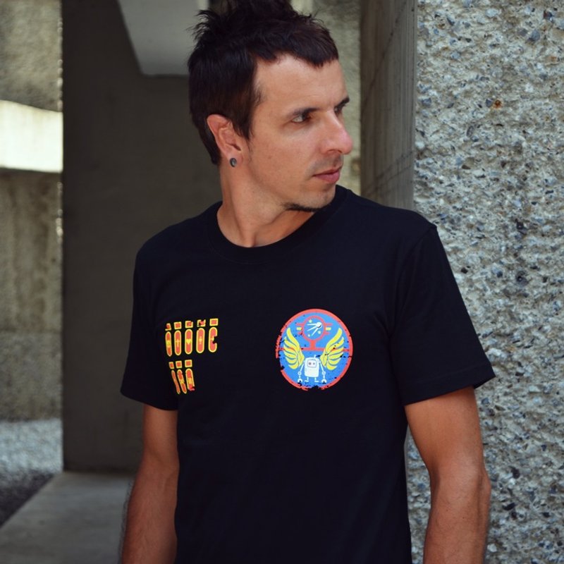 【买一送一】挑战 丈蓝色/黑色 男 / 女 自创品牌 - 男装上衣/T 恤 - 棉．麻 多色