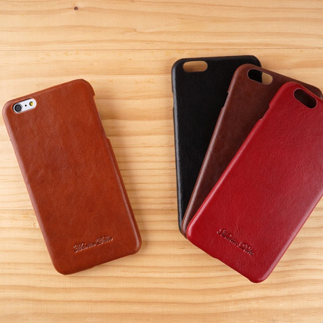 iPhone 6plus /6S plus 真皮手机背壳 黑色 - 手机壳/手机套 - 真皮 多色