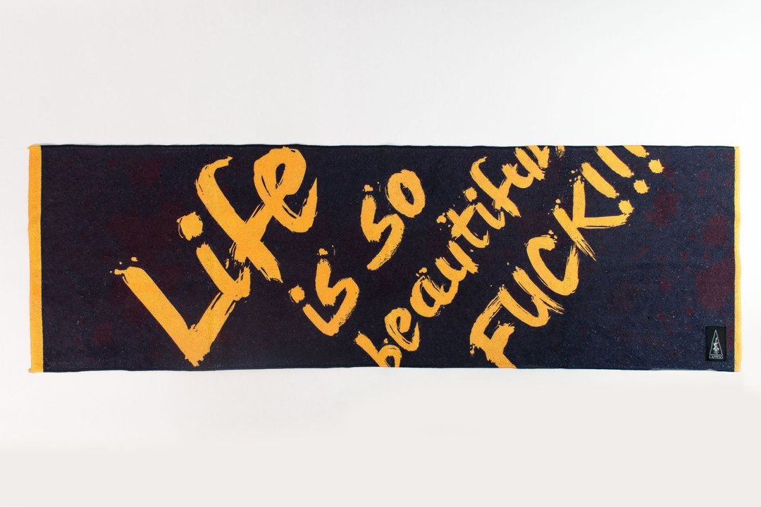 Fuck Beautiful Life 生活他妈美好(美好黄) 运动长巾/毛巾 - 运动配件 - 其他人造纤维 黄色