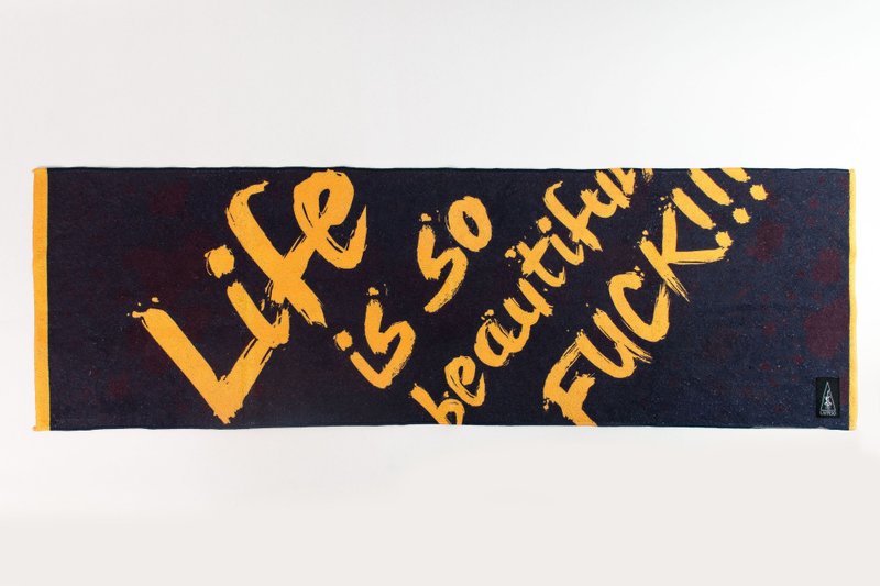 Fuck Beautiful Life 生活他妈美好(美好黄) 运动长巾/毛巾 - 运动配件 - 其他人造纤维 黄色