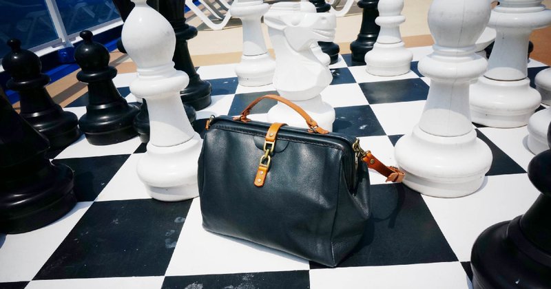 Sienna真皮商旅大医生包 - 侧背包/斜挎包 - 真皮 蓝色