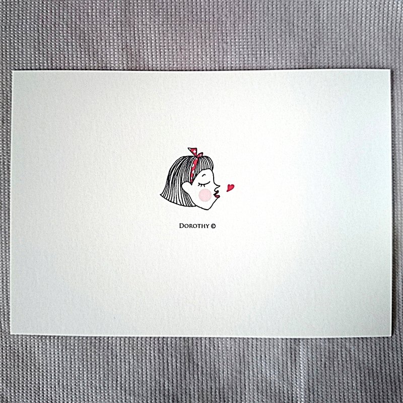 我在想你明信片-C073 - 卡片/明信片 - 纸 多色