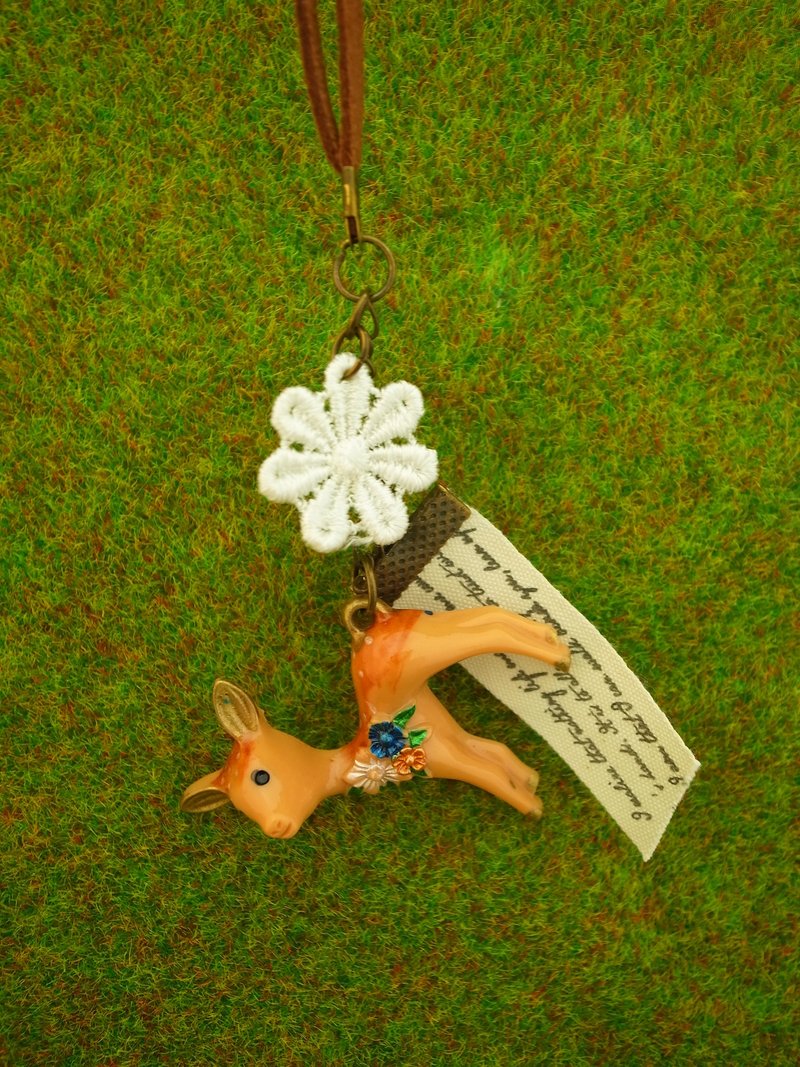 《森林小动物系列》小鹿项链 - 项链 - 其他材质 多色