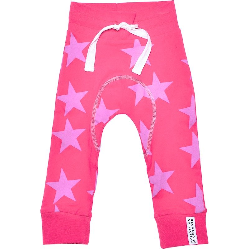 【Lovelybaby北欧童装】瑞典有机棉哈伦裤1岁至4岁 星星红色 - 童装裤 - 棉．麻 红色