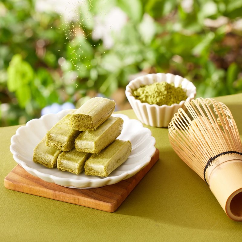 花现喜福 | 静冈绿茶娃娃酥心糖 | 花生酥 · 台湾伴手礼 - 零食/点心 - 新鲜食材 绿色