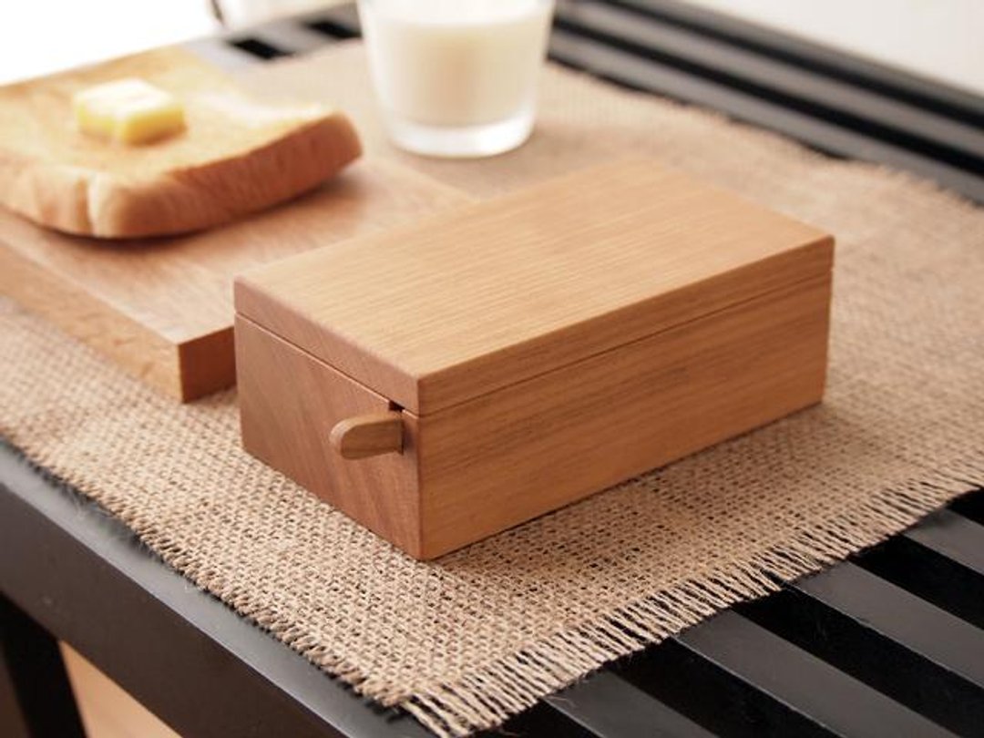 Wooden Butter dish - 托盘/砧板 - 木头 咖啡色