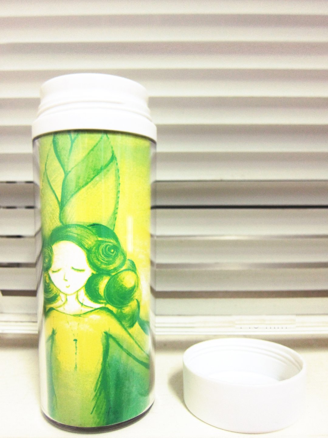 叶子公主手绘杯 - 茶具/茶杯 - 其他材质 绿色