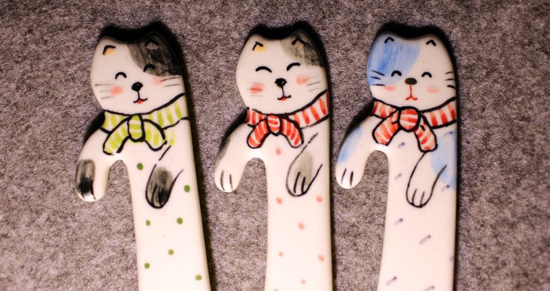 暖暖喵呜～麻吉magic汤匙（单支） - 餐刀/叉/匙组合 - 其他材质 多色