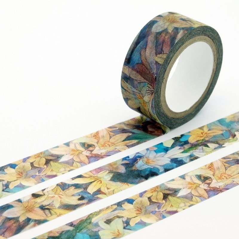 艺术大师慕夏 - 百合锦簇纸胶带 - 纸胶带 - 纸 