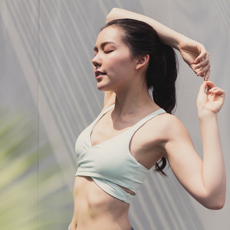 WB Bra - Mint - 女装运动衣 - 聚酯纤维 绿色