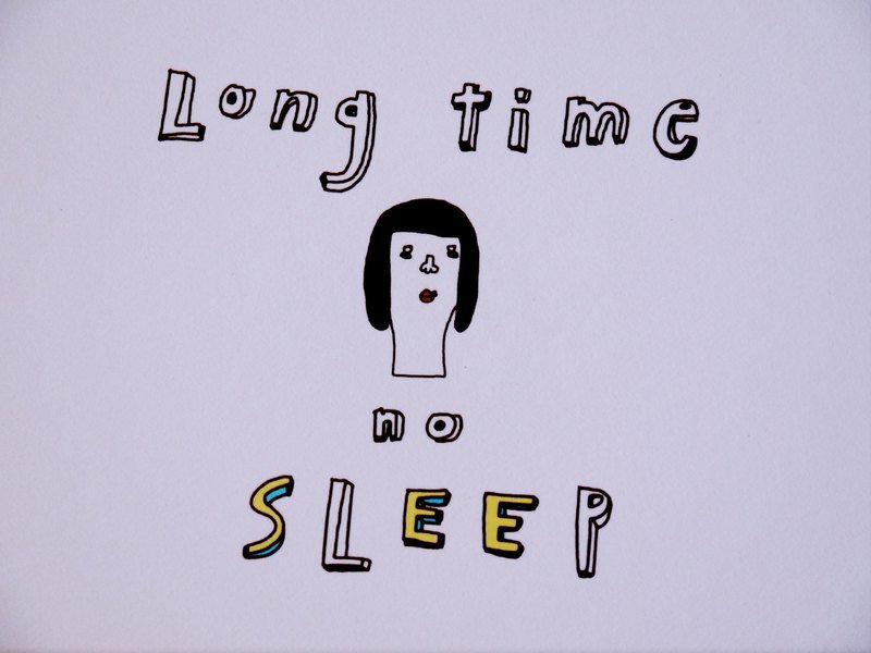 Long time no sleep  /明信片 - 卡片/明信片 - 纸 多色