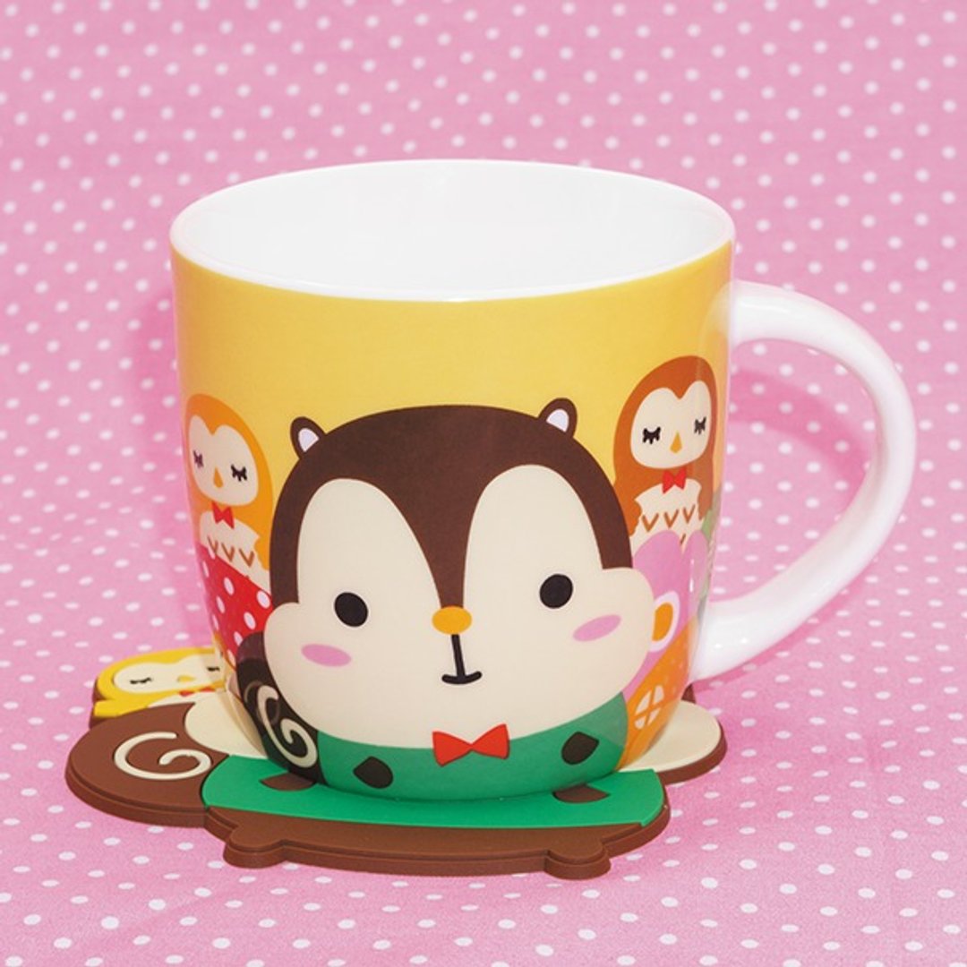 Squly & Friends 马克杯 (D002SQH) - 咖啡杯/马克杯 - 瓷 黄色