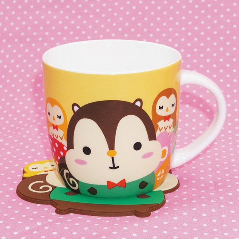 Squly & Friends 马克杯 (D002SQH) - 咖啡杯/马克杯 - 瓷 黄色