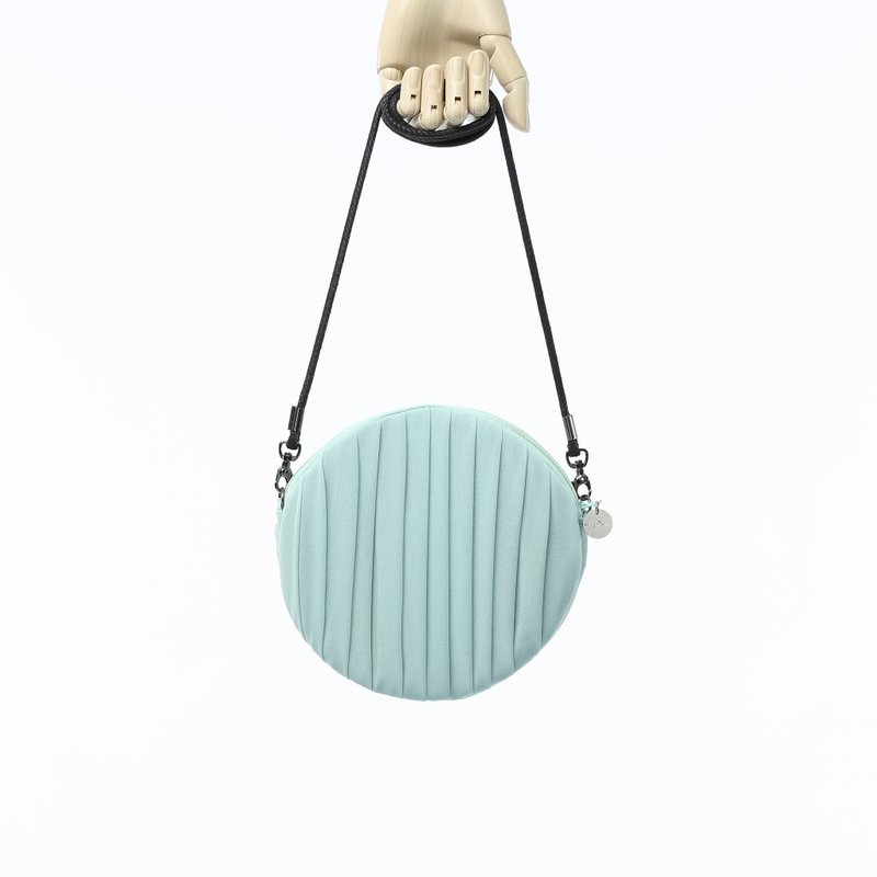 南庭系列包/小圆包(湖水绿色)。肩背包。斜背包。手拿包(三用) - 手拿包 - 其他材质 绿色