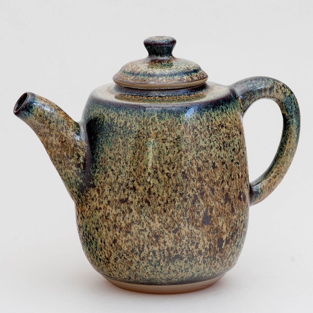【辛可窑】曜变蓝兔毫天目高升茶壶400cc 沈昆川作 - 茶具/茶杯 - 其他材质 黑色