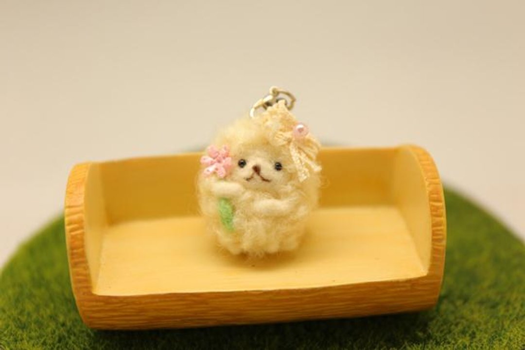 Small sheep strap - 玩偶/公仔 - 羊毛 