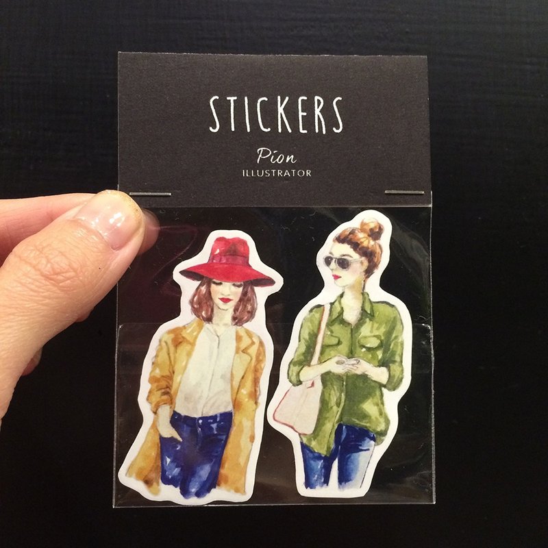 ‘时尚是一种态度’贴纸2入 - 贴纸 - 纸 