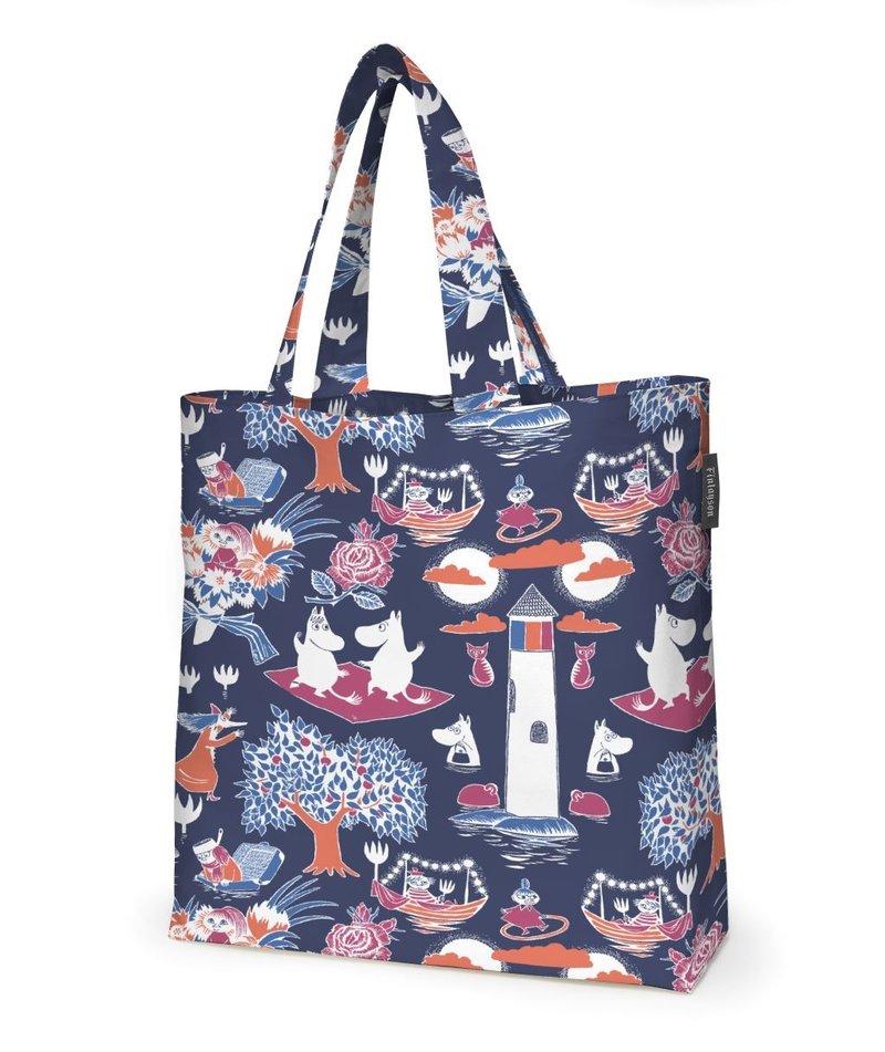 芬兰Finlayson 噜噜米蓝色魔幻布艺手提袋 （噜噜米日本限量款）生日礼物 情人节礼物 - 手提包/手提袋 - 其他材质 蓝色