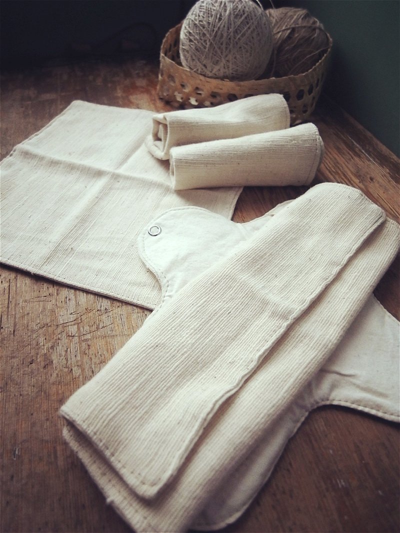 Sanitary Square 手工布卫生棉 方巾替换垫（两面可使用） - 其他 - 其他材质 橘色