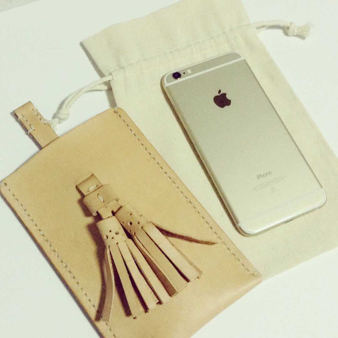 sample leather X 漾品 英伦 牛津 皮革手机套 iphone6 plus（5.5 寸） - 其他 - 真皮 卡其色