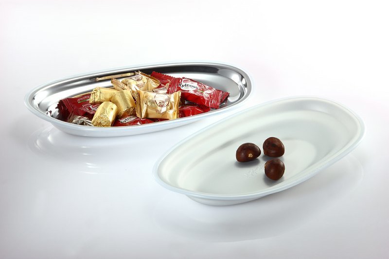 牡蛎盘 Nature Tray (亮银) - 浅碟/小碟子 - 其他材质 