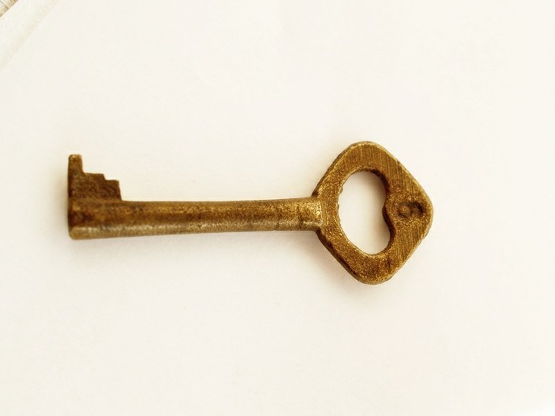 ♥特别礼物♥ OldNew Lady-台湾老复古-铜制老钥匙【数字6】方柄 - 其他 - 其他材质 金色