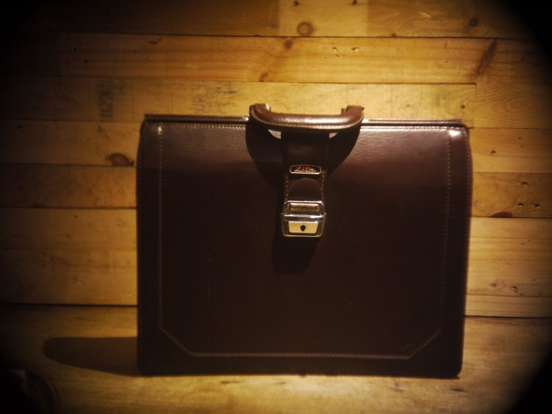 {A3-009} 老件 LITA 真皮制 医生公事包 - 其他 - 其他材质 咖啡色