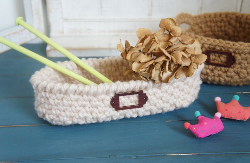 手工编织杂货风长型置物篮/收纳篮~ - 收纳用品 - 其他材质 