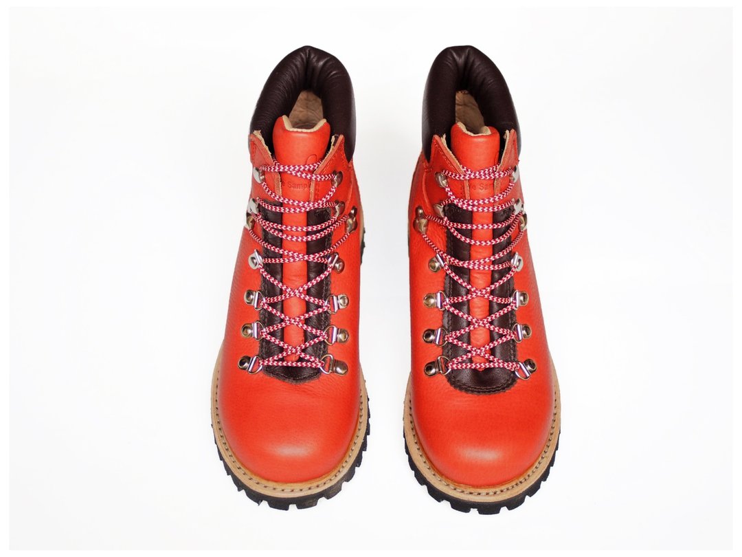 【Yama Girls 山系女孩】 ASPEN BOOTS 德国防水牛皮 登山鞋 红色 - 女款休闲鞋 - 真皮 红色