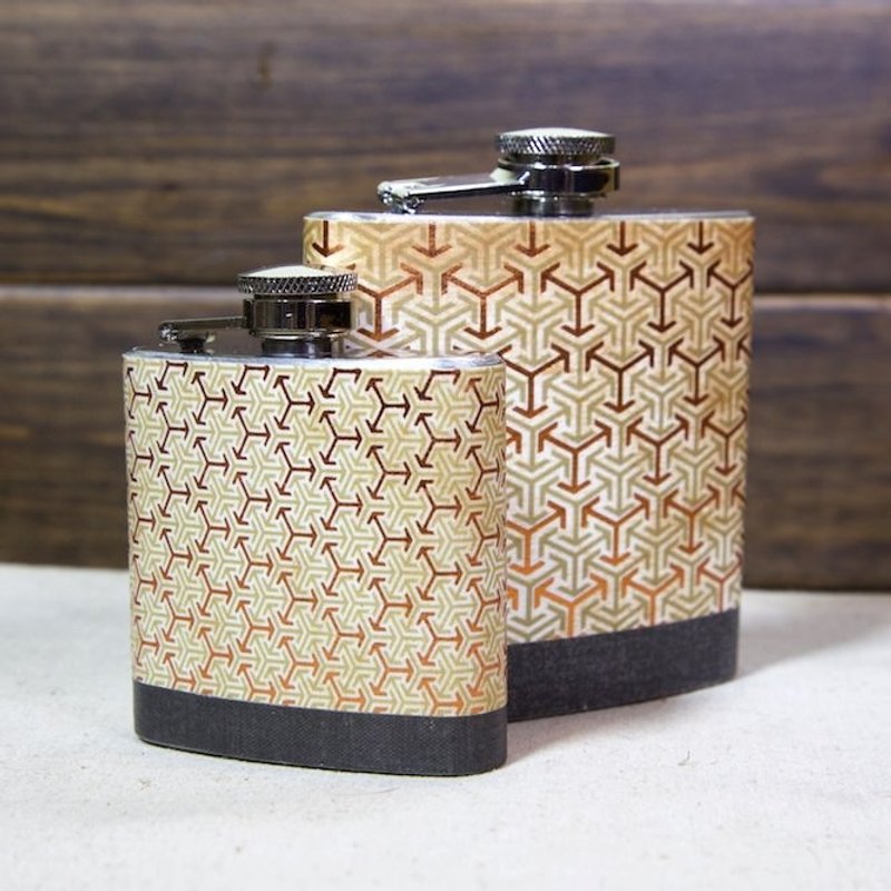 [情侣版] 波斯风格系列：黄金箭头旅行酒壶(3安士及6安士) - 其他 - 其他金属 橘色