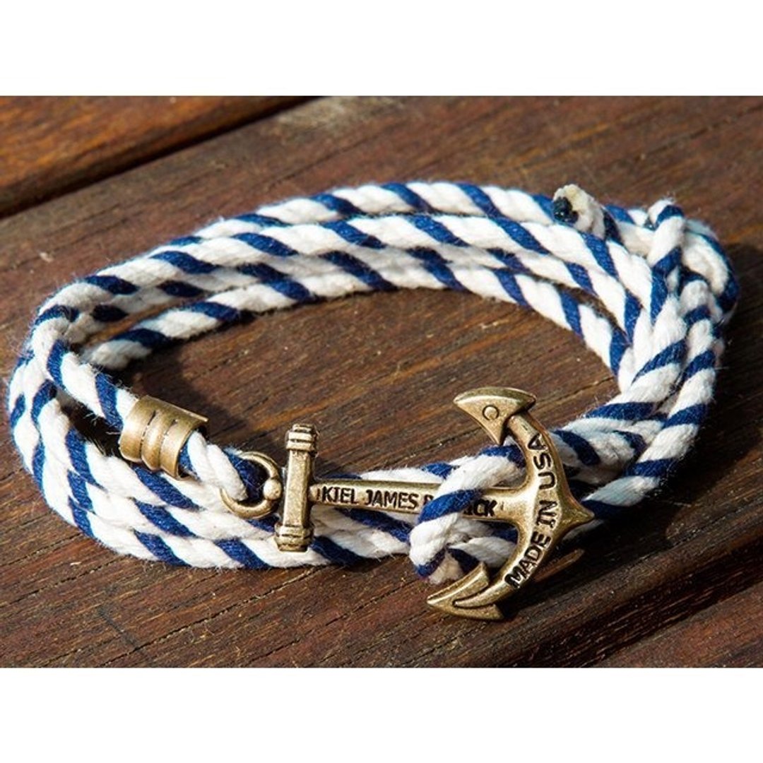 美国新英格兰Kiel James Patrick手工制作The Yacht Knot手环 - 现货 - 手链/手环 - 棉．麻 