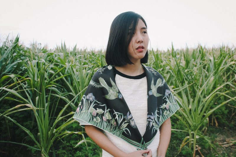 floresta 丝巾（黑色） - 丝巾 - 其他材质 黑色