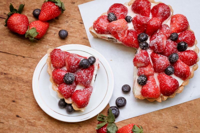 莓果生乳酪塔 - 蛋糕/甜点 - 新鲜食材 红色